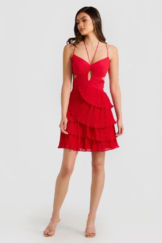 GIGI MINI DRESS - RED