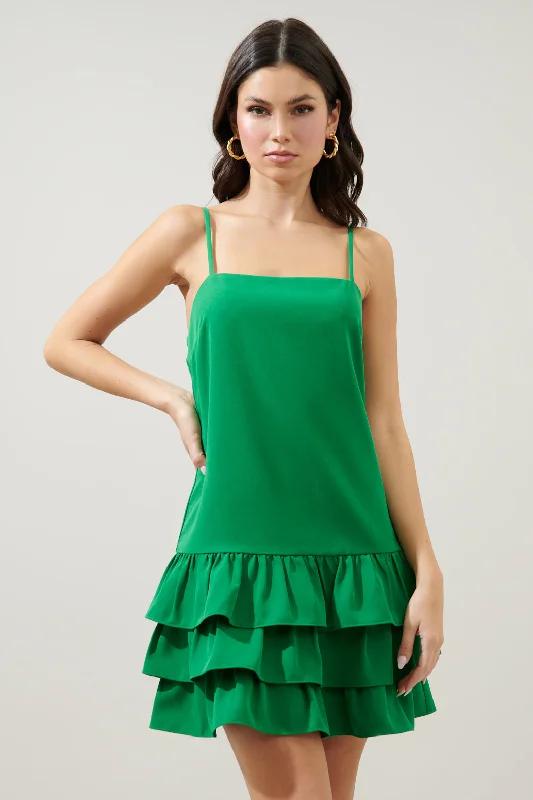 Sarai Ruffle Layer Mini Cami Dress