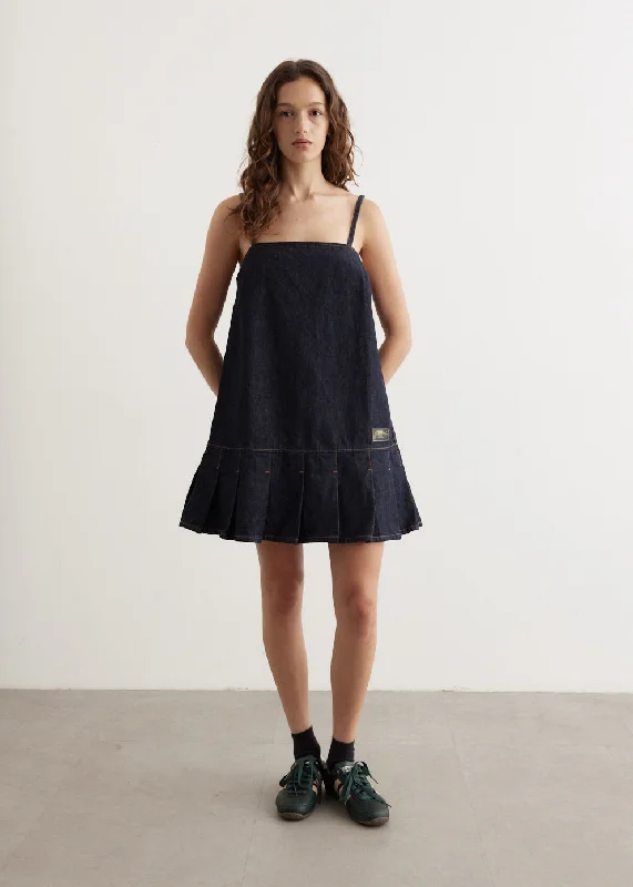 Rinse Denim Strap Mini Dress