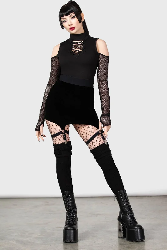 Cassandra Velvet Mini Skirt [B] - Resurrect