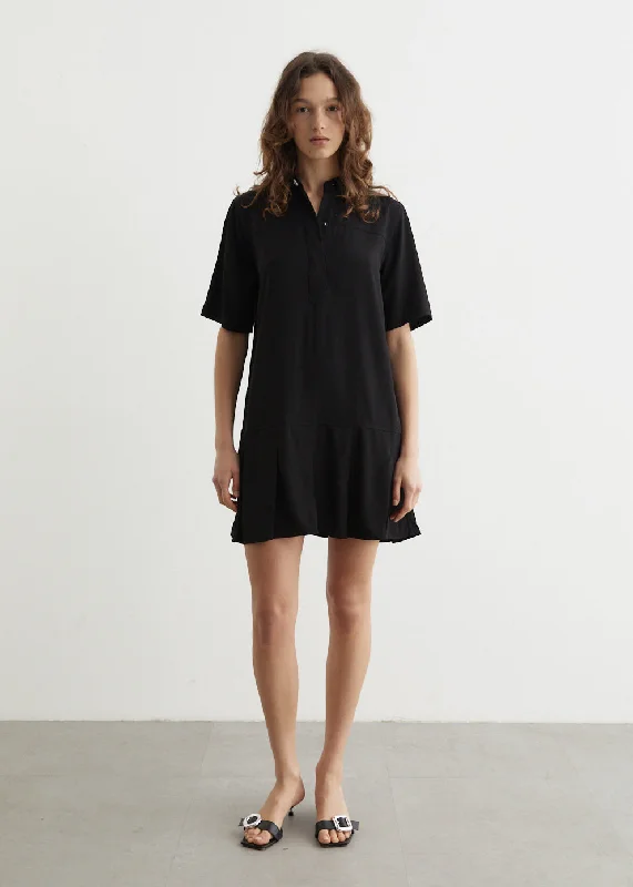 Viscose Twill Mini Dress