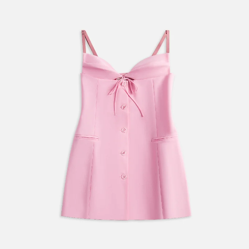 Nensi Dojaka Tailored Mini Slip Dress - Pink