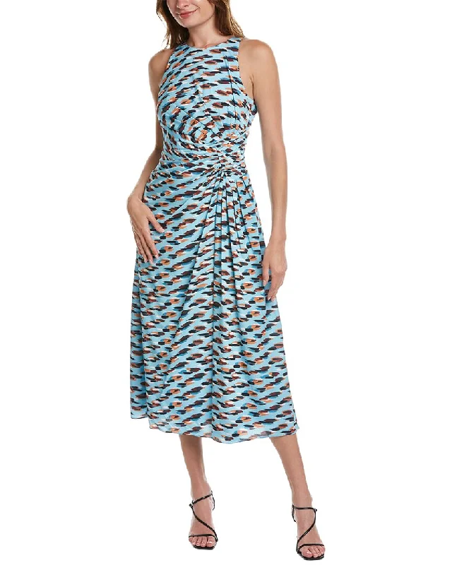 Badgley Mischka Printed Midi Dress