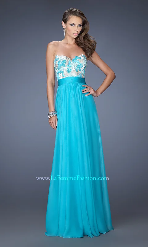 Long Strapless Sweetheart Dress