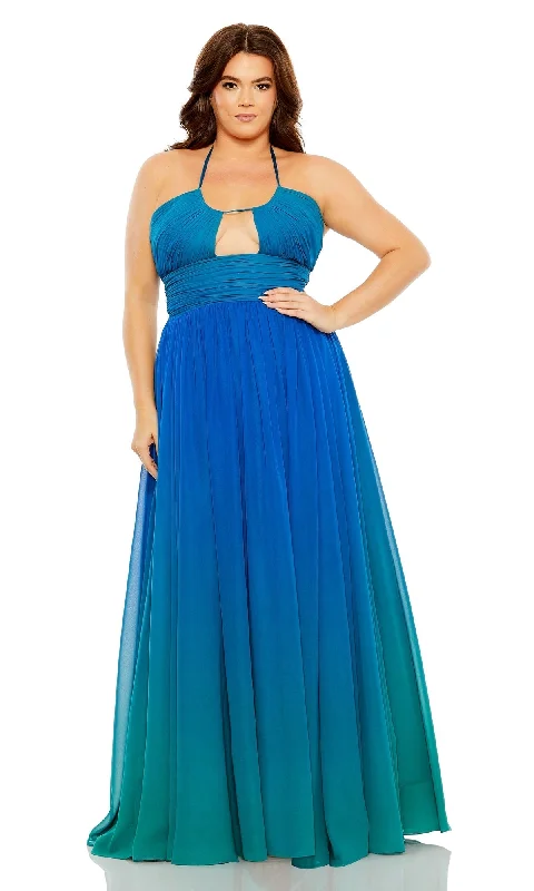 Mac Duggal Long Plus-Size Formal Dress 77017