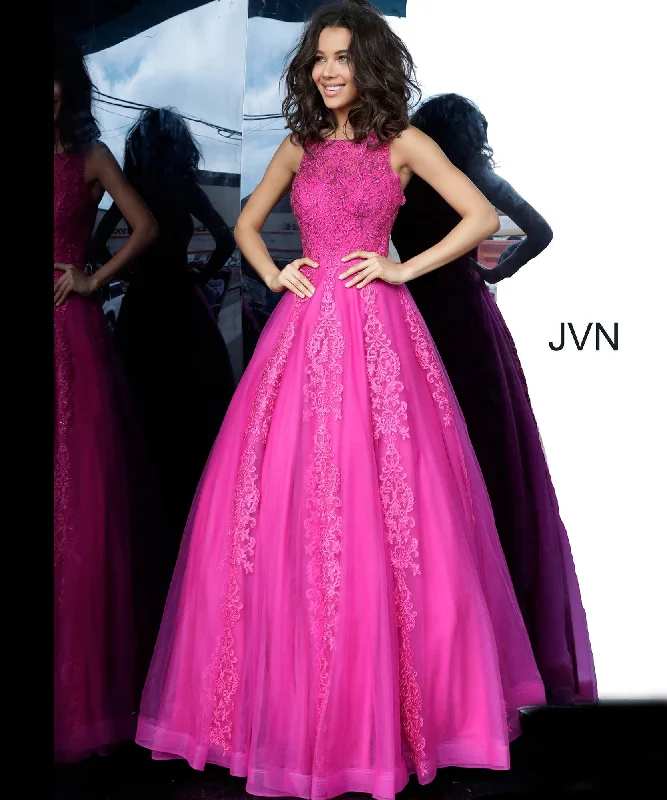 Tulle Sleeveless A-line Gown by Jovani 59046