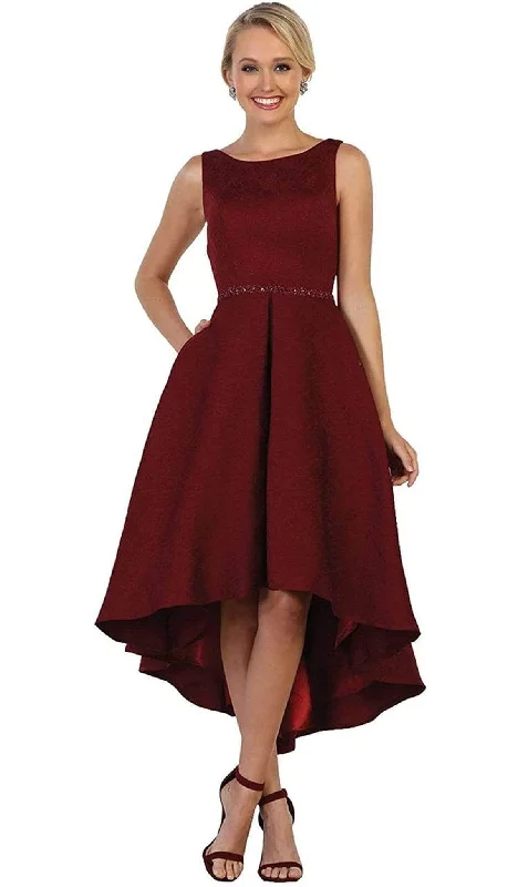 May Queen RQ7604 - Sleeveless High Low Cocktail Dress